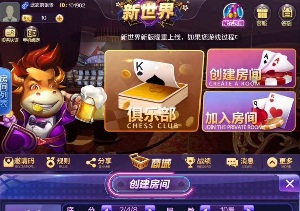 【完美运营版本】最新更新新世界棋牌,俱乐部合伙人房卡模式 新增德州 加锅牌9